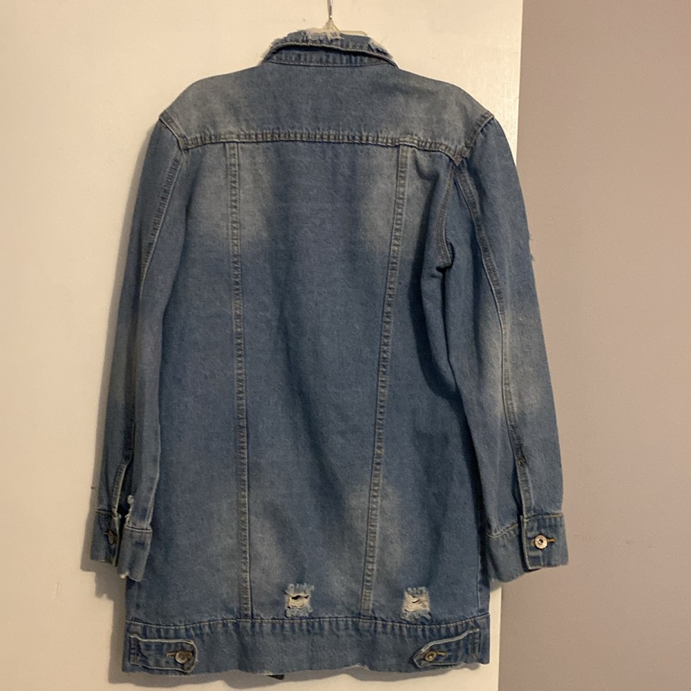 Paper Racine Women’s Distressed Jean Jacket - Picture 4 of 8
